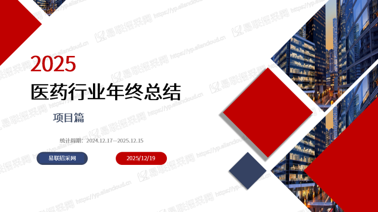 2025年医药行业年终总结·项目篇
